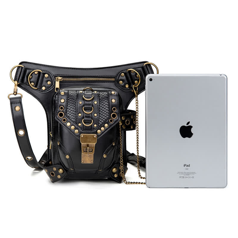 Sac banane Steampunk Holster de cuisse Sac à bandoulière Sac de jambe