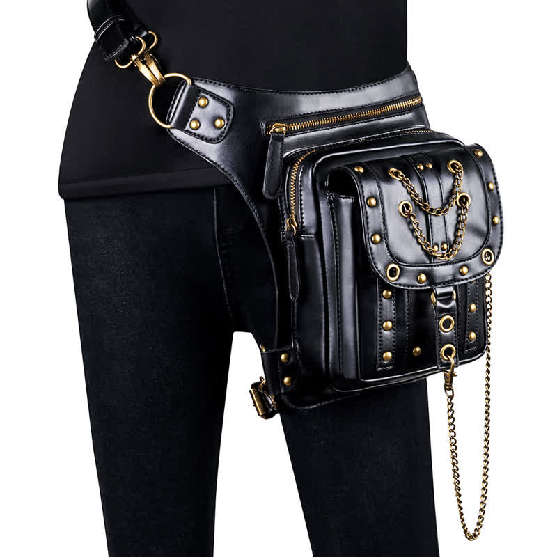 Sac banane Steampunk Holster de cuisse Sac à bandoulière Sac de jambe
