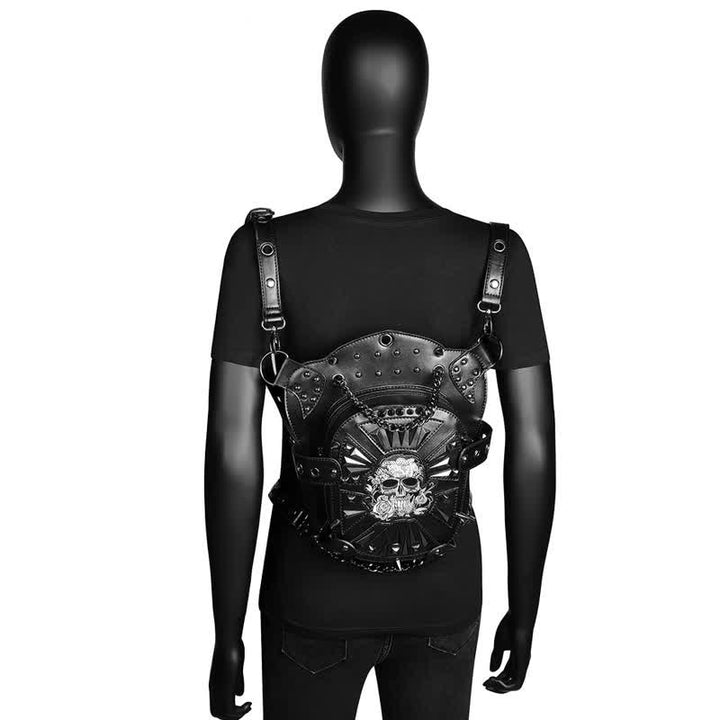 Sac à bandoulière convertible avec motif tête de mort
