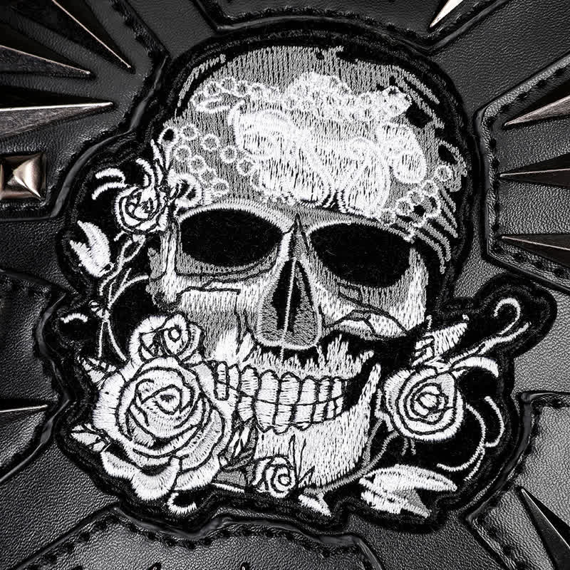 Sac à bandoulière convertible avec motif tête de mort