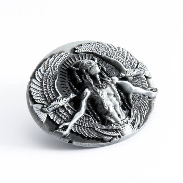 Ceinture en cuir à boucle indienne Great Spirit pour homme