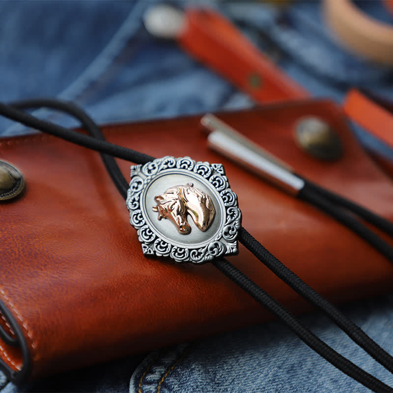 Cravate bolo tête de cheval Western Trend Rodeo