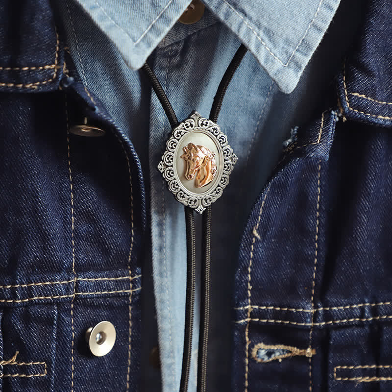 Cravate bolo tête de cheval Western Trend Rodeo