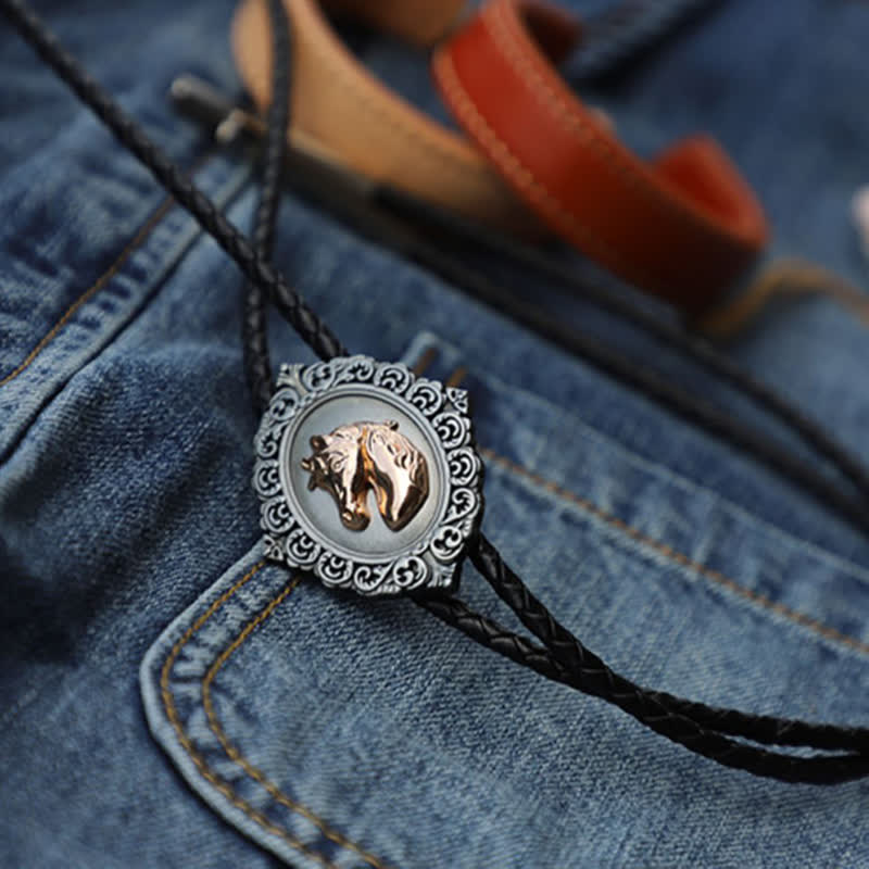 Cravate bolo tête de cheval Western Trend Rodeo