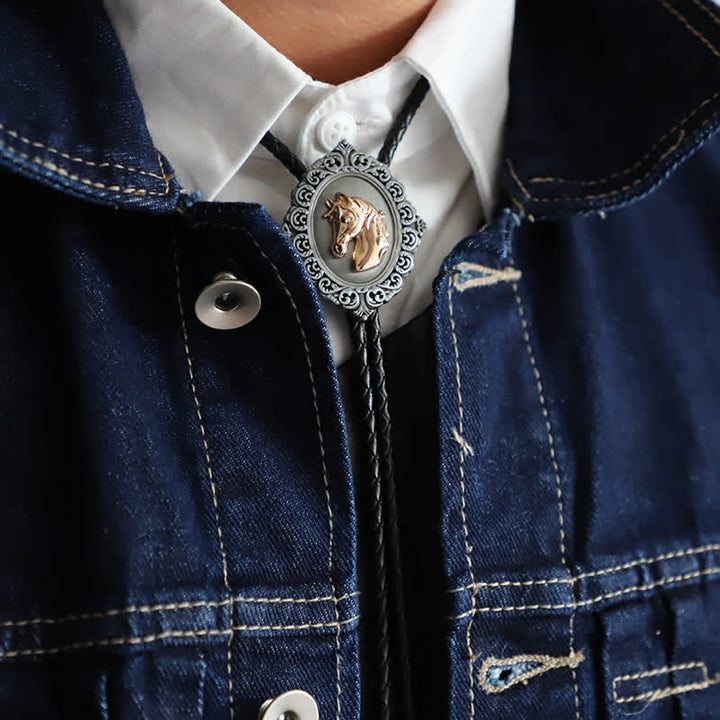 Cravate bolo tête de cheval Western Trend Rodeo