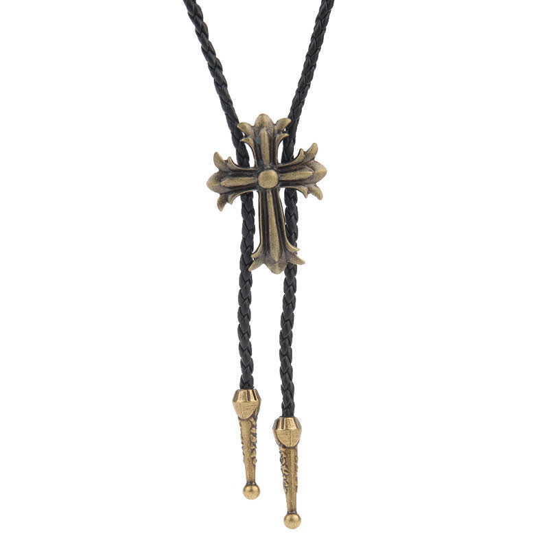 Cravate Bolo Western avec motif d'aigle volant