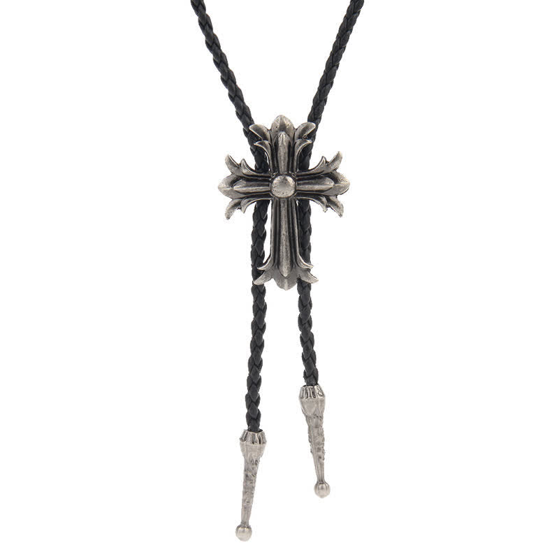 Cravate Bolo Western avec motif d'aigle volant
