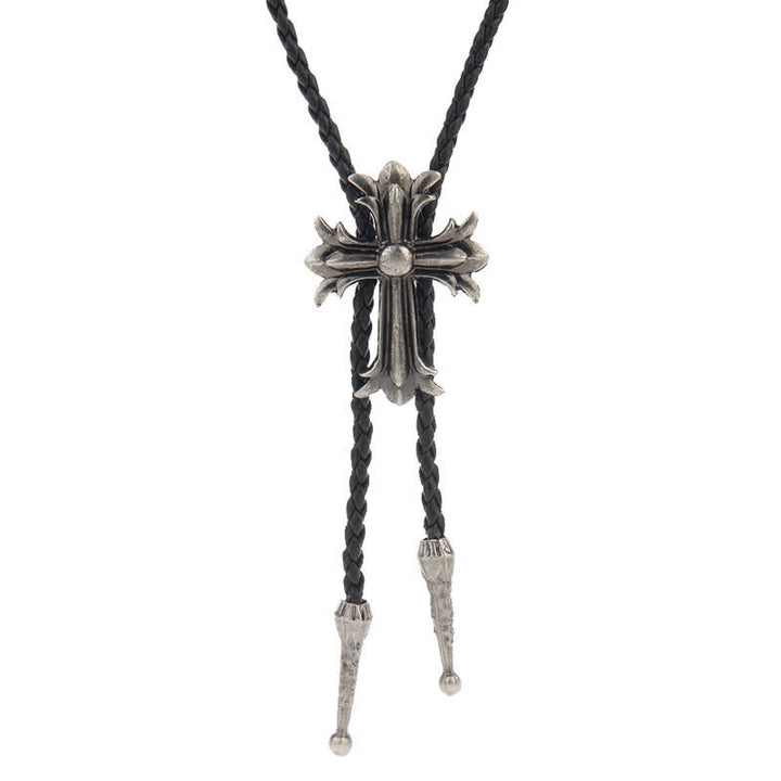 Cravate Bolo Western avec motif d'aigle volant