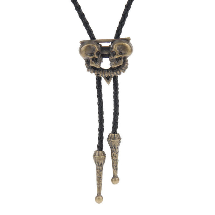 Cravate Bolo Western avec motif d'aigle volant