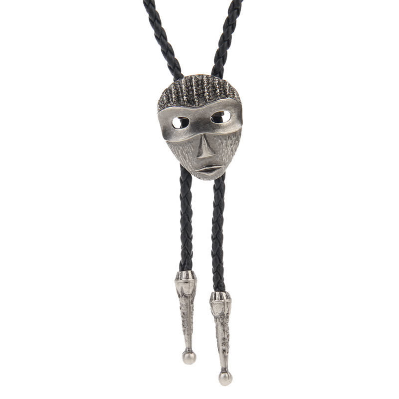 Cravate Bolo Western avec motif d'aigle volant