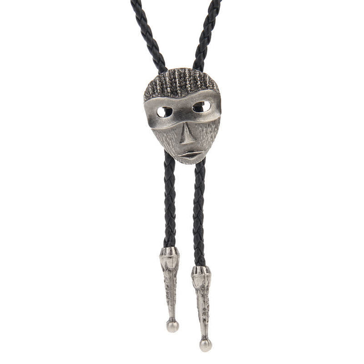 Cravate Bolo Western avec motif d'aigle volant