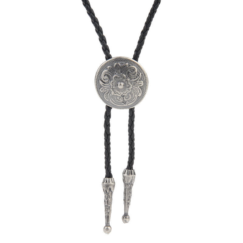 Cravate Bolo Western avec motif d'aigle volant