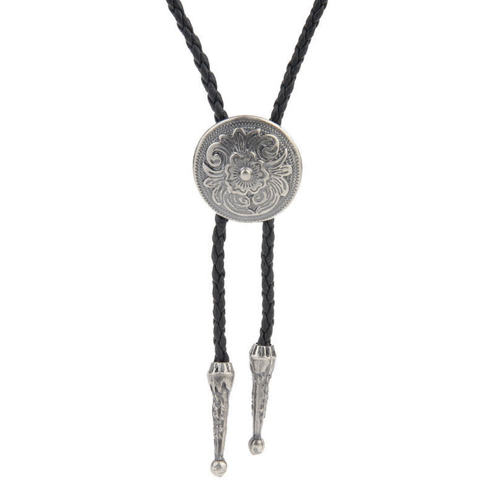 Cravate Bolo Western avec motif d'aigle volant