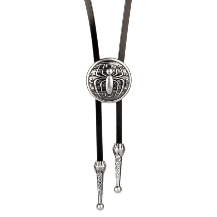Pendentif rond en forme d'araignée pour cravate de cowboy bolo