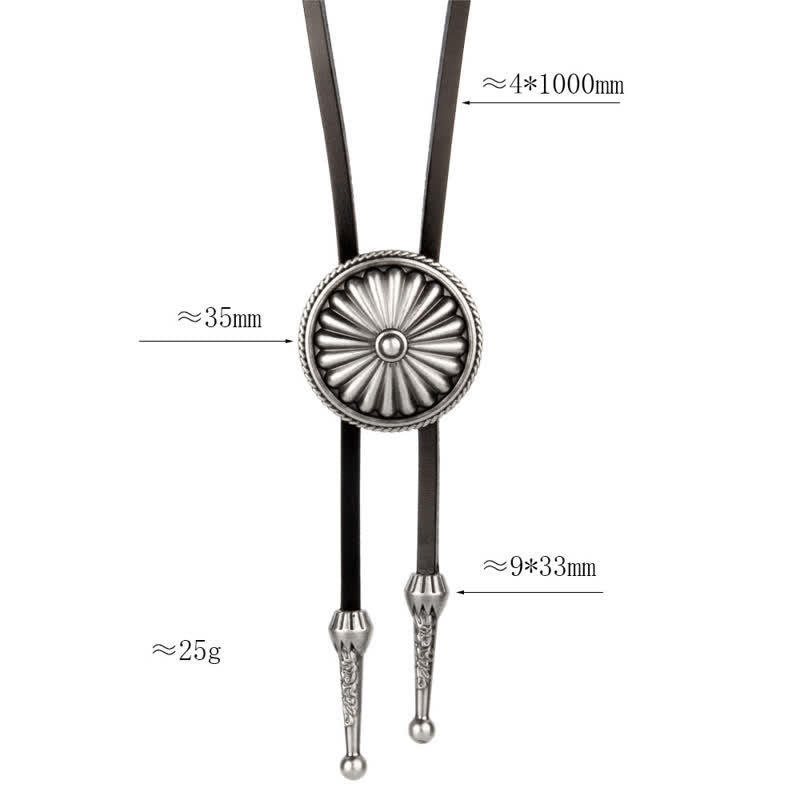 Chaîne de pull ronde Concho Bolo Tie