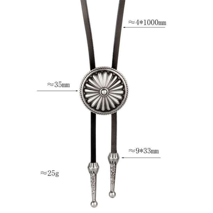 Chaîne de pull ronde Concho Bolo Tie