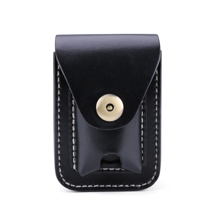 Mini étui à cigarettes portable en cuir avec ceinture