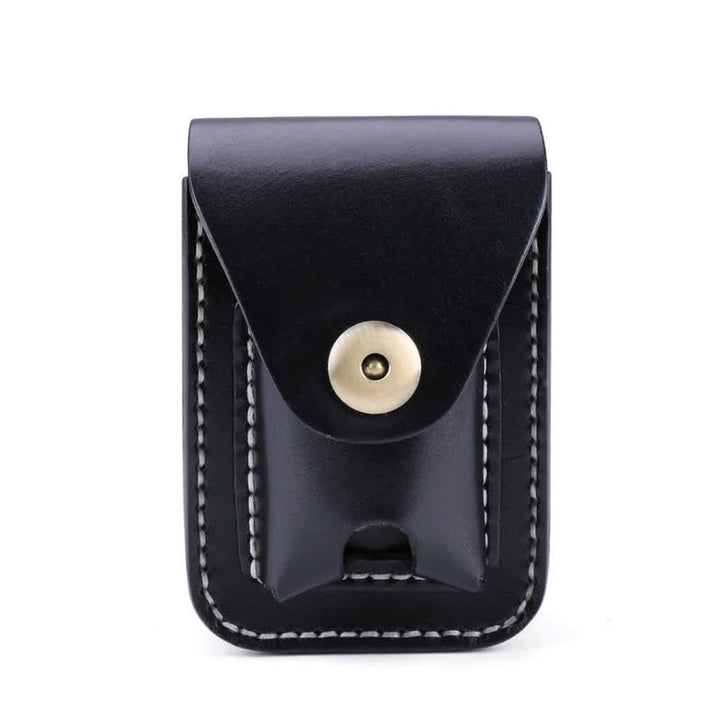 Mini étui à cigarettes portable en cuir avec ceinture