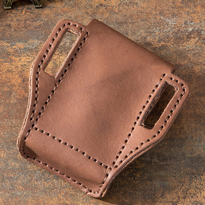 Porte-allume-cigare miniature en forme d'étoile, sac ceinture en cuir