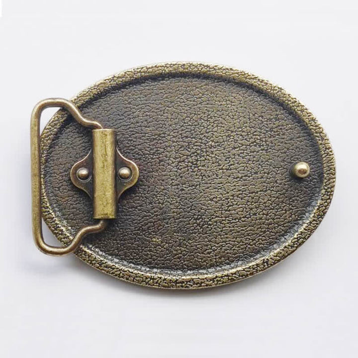 Ceinture en cuir à boucle pour homme avec motif animal sauvage, ours et taureau