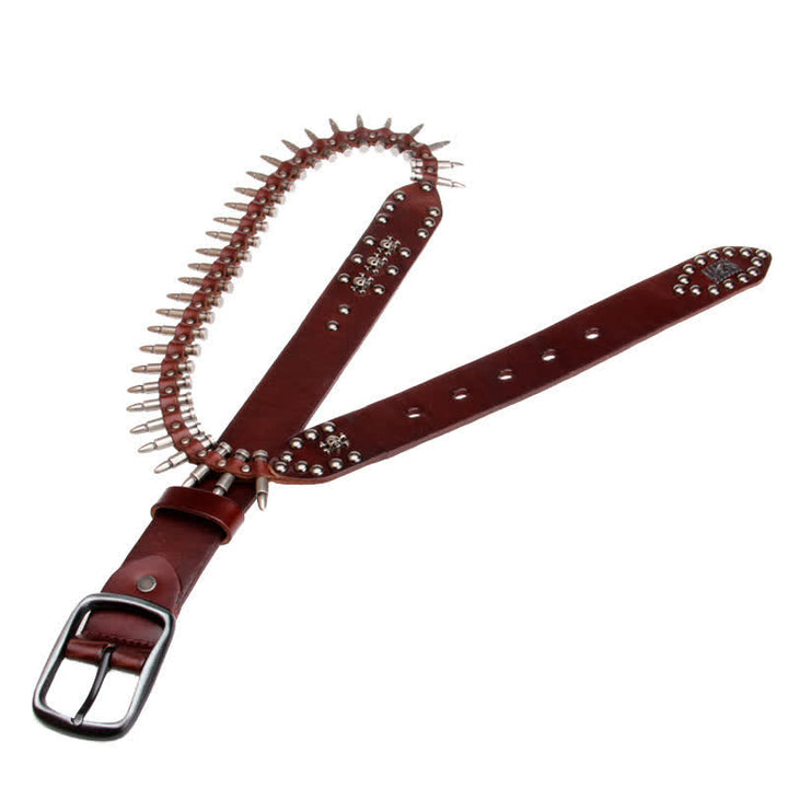Ceinture en cuir à rivets Bullet Cool Personality