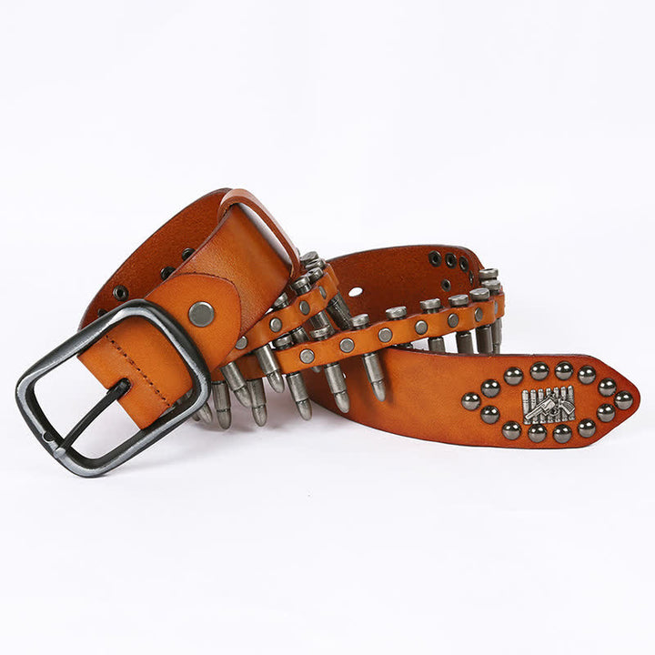 Ceinture en cuir à rivets Bullet Cool Personality