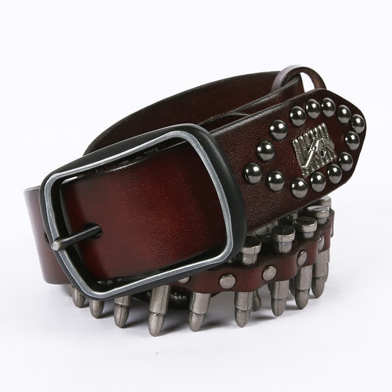 Ceinture en cuir à rivets Bullet Cool Personality