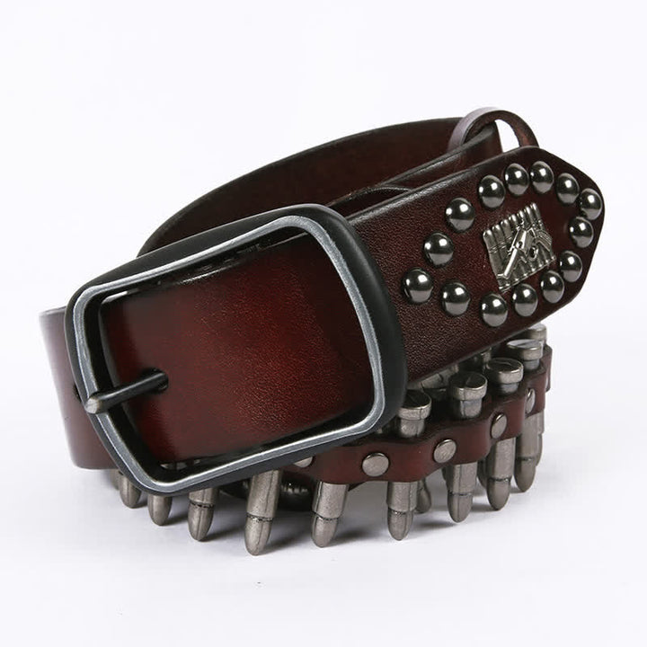 Ceinture en cuir à rivets Bullet Cool Personality