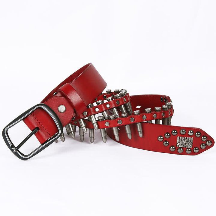 Ceinture en cuir à rivets Bullet Cool Personality