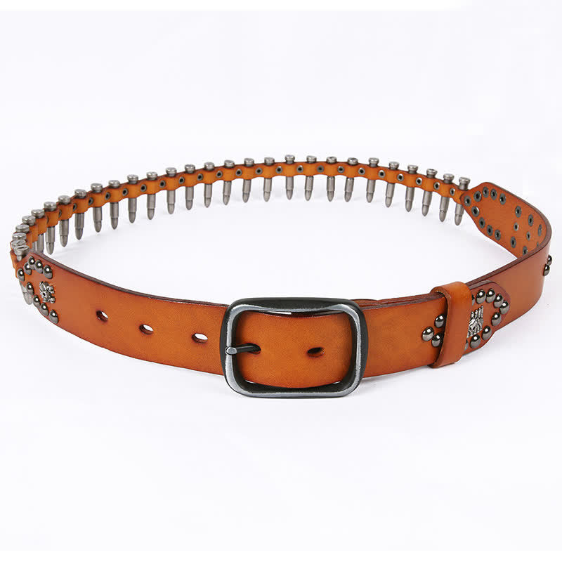 Ceinture en cuir à rivets Bullet Cool Personality