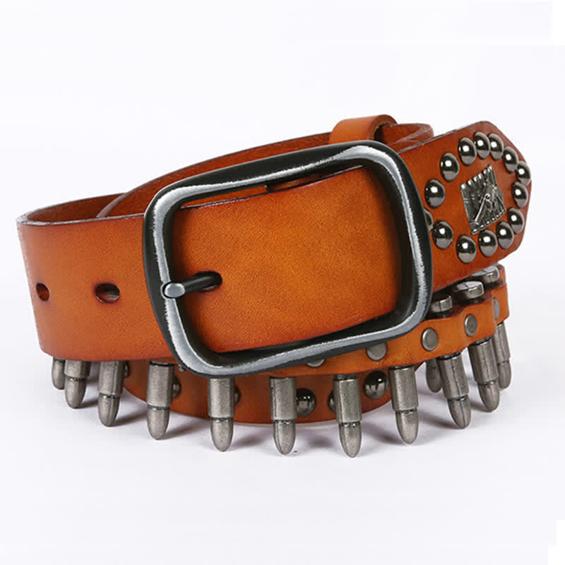 Ceinture en cuir à rivets Bullet Cool Personality