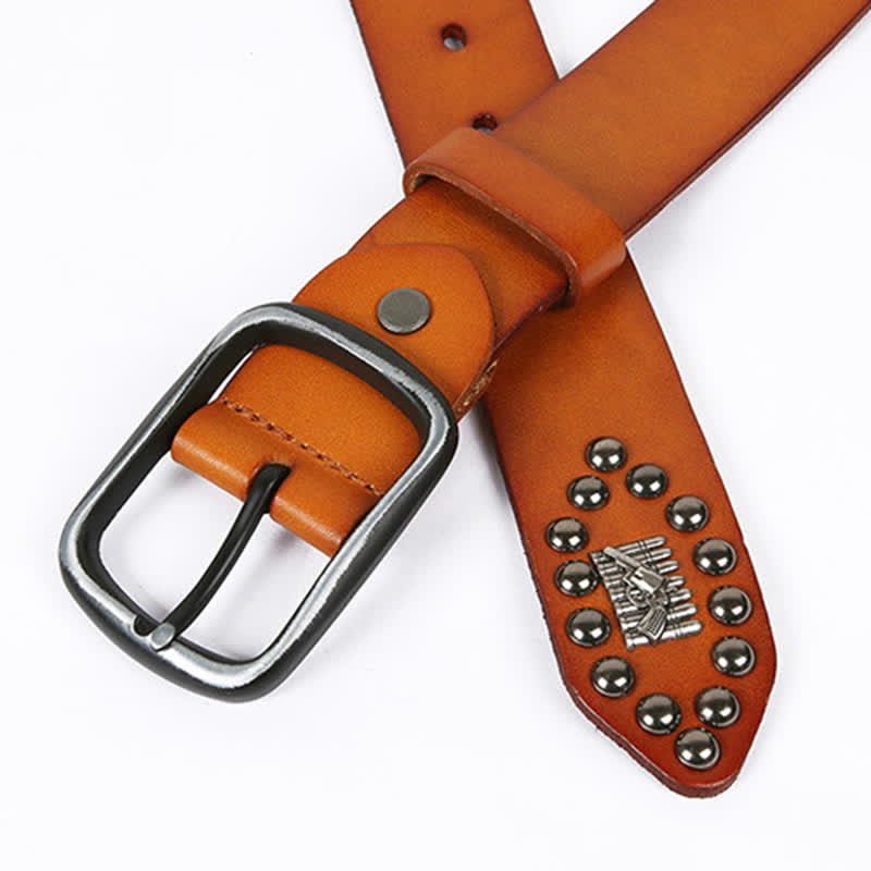 Ceinture en cuir à rivets Bullet Cool Personality