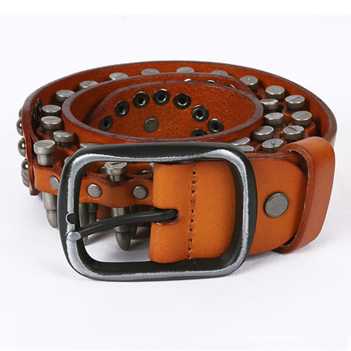 Ceinture en cuir à rivets Bullet Cool Personality