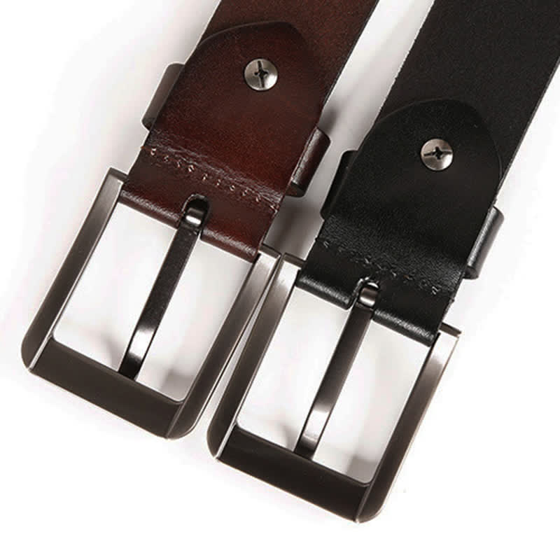 Ceinture en cuir avec rivets en métal lourd pour jeans de moto