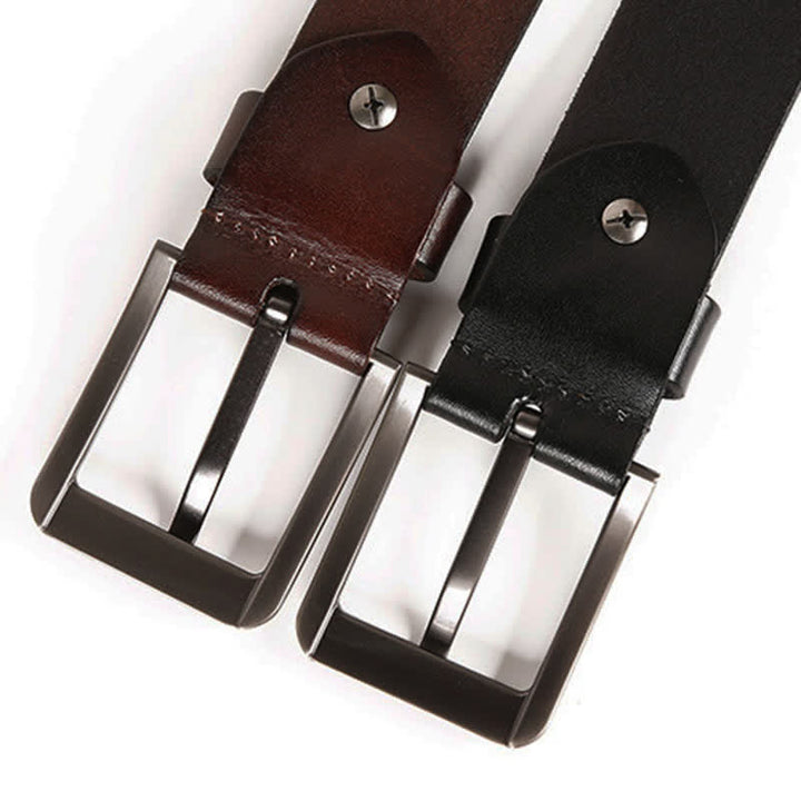 Ceinture en cuir avec rivets en métal lourd pour jeans de moto