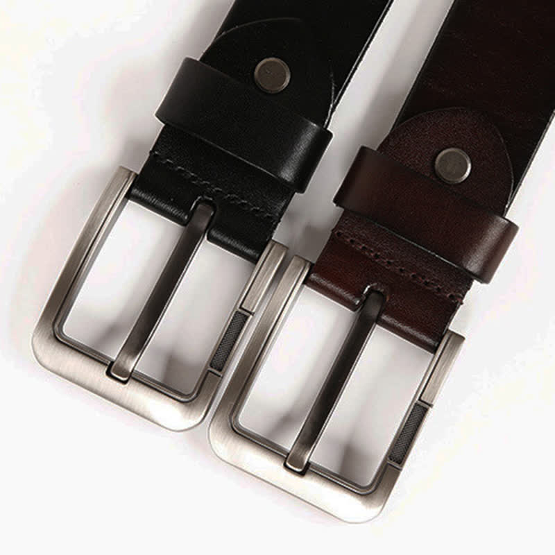 Ceinture en cuir avec rivets en métal lourd pour jeans de moto