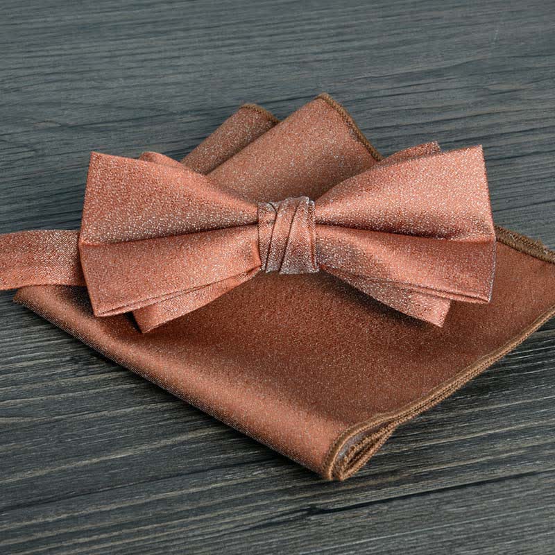 Ensemble de 2 nœuds papillons de mariage formels à pois et fleurs pour hommes
