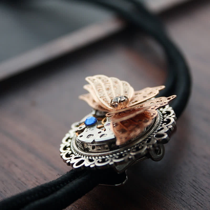 Pendentif papillon 3D Steampunk Bolo Tie