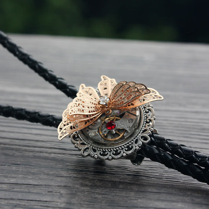 Pendentif papillon 3D Steampunk Bolo Tie