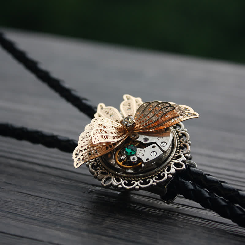 Pendentif papillon 3D Steampunk Bolo Tie