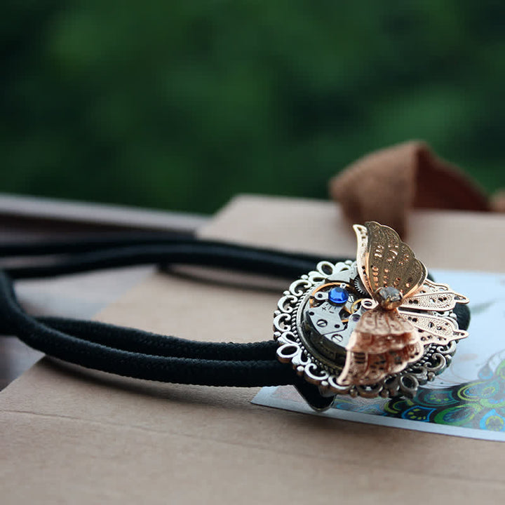 Pendentif papillon 3D Steampunk Bolo Tie