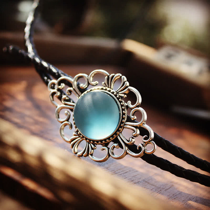 Pendentif Bolo Tie en imitation émail coloré artistique