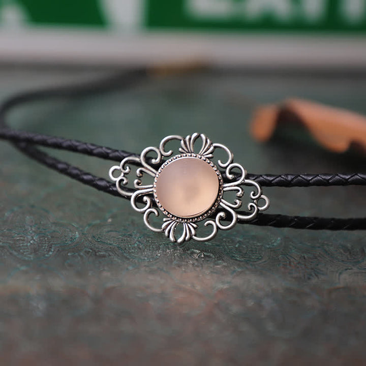 Pendentif Bolo Tie en imitation émail coloré artistique