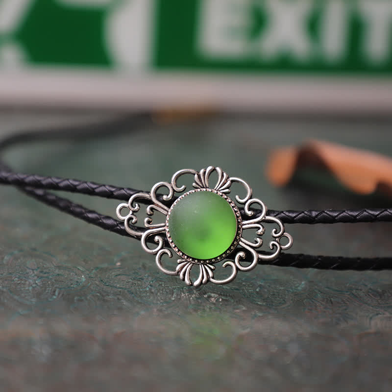Pendentif Bolo Tie en imitation émail coloré artistique