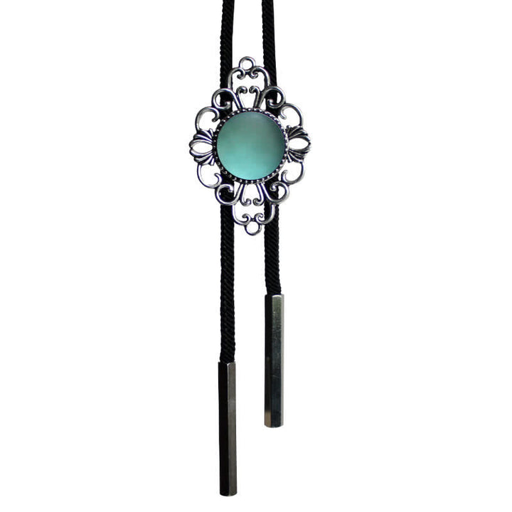 Pendentif Bolo Tie en imitation émail coloré artistique