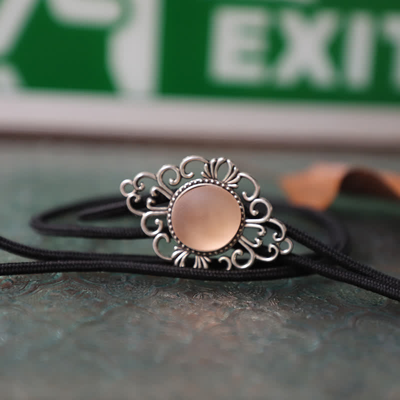 Pendentif Bolo Tie en imitation émail coloré artistique