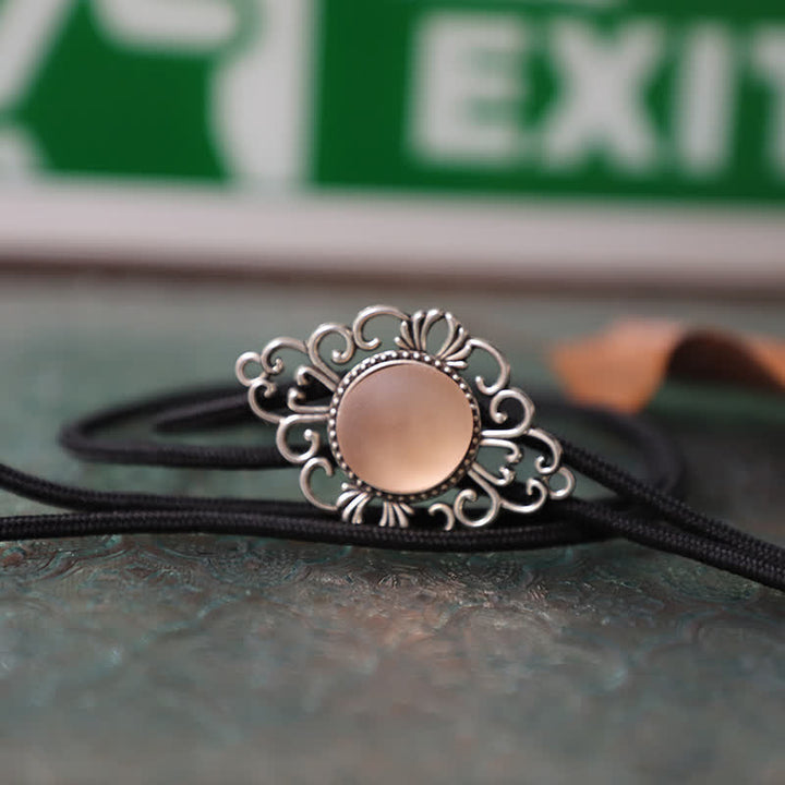 Pendentif Bolo Tie en imitation émail coloré artistique