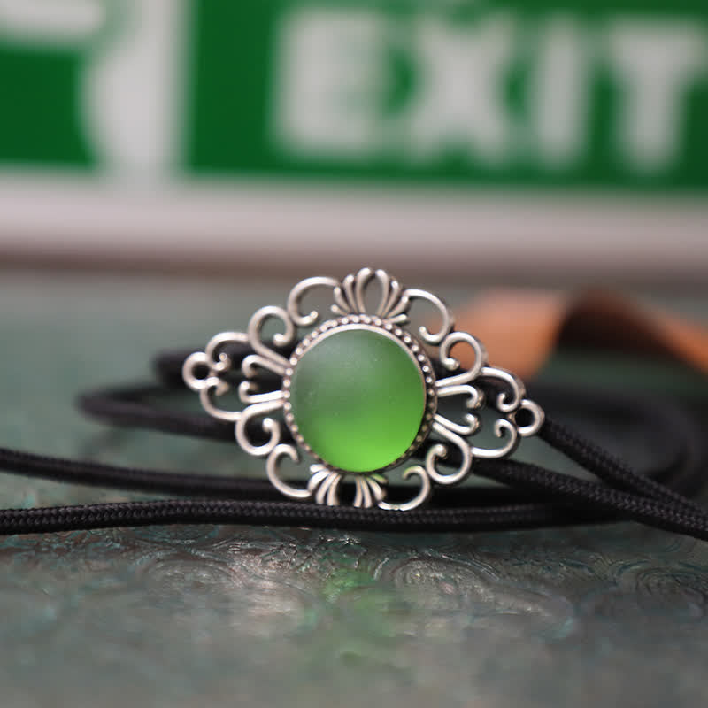 Pendentif Bolo Tie en imitation émail coloré artistique