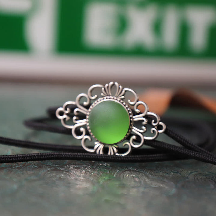 Pendentif Bolo Tie en imitation émail coloré artistique