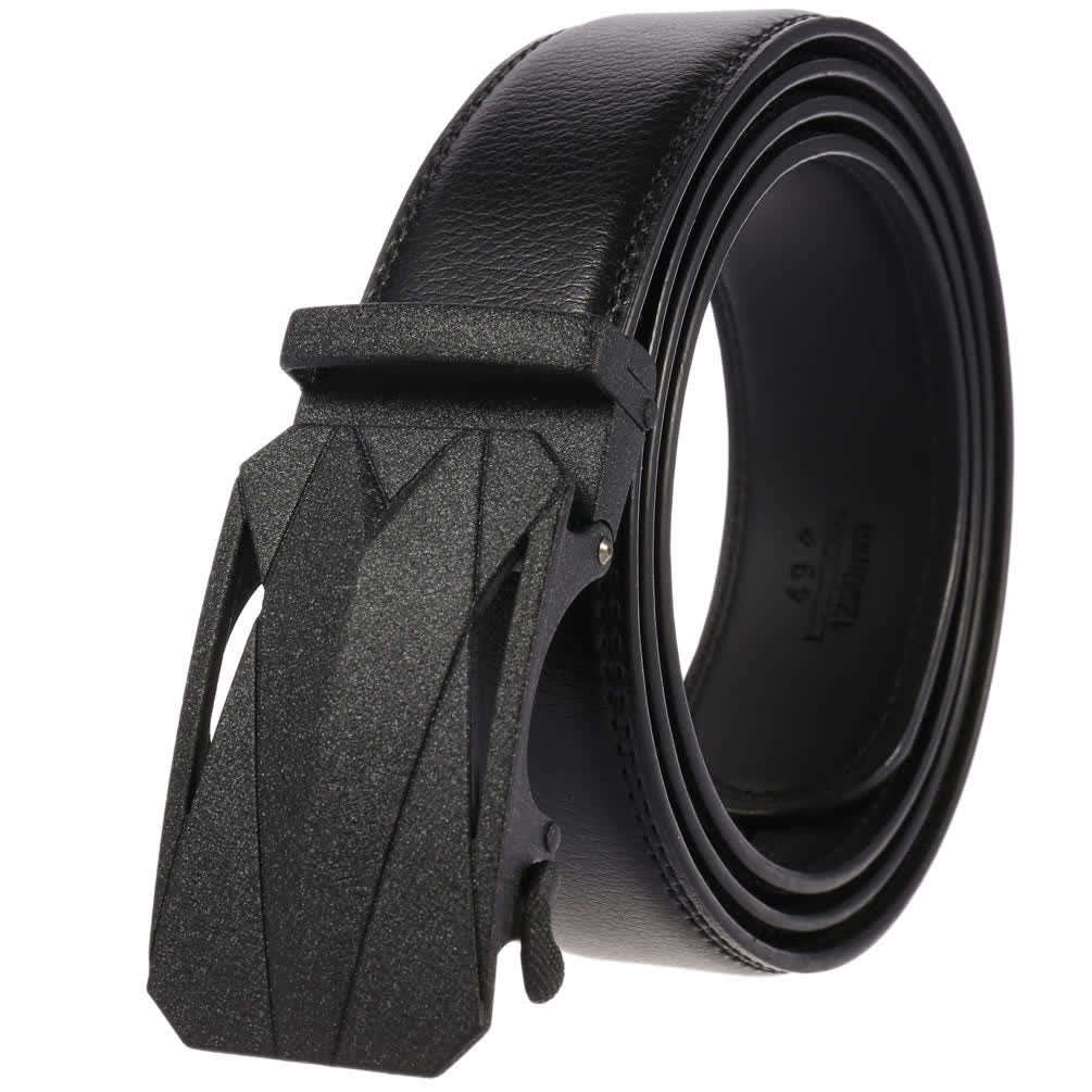 Ceinture en cuir à boucle automatique pour homme, style formel, pour l'extérieur